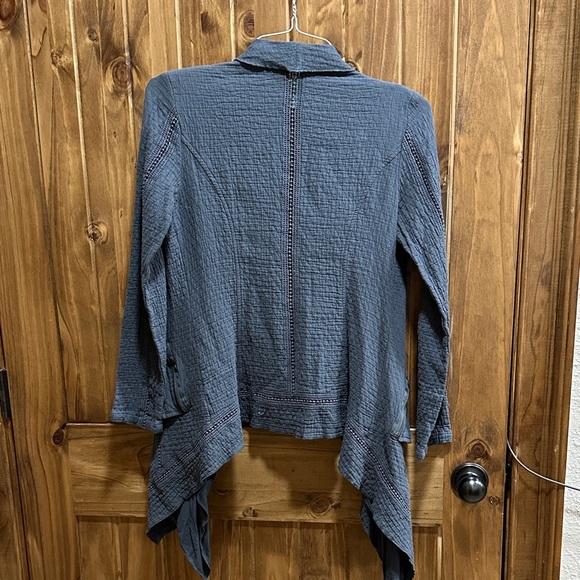 Charcoal Open Front Cardigan - Picture 2 of 2